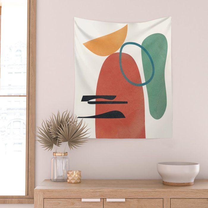 Minimal Abstract Shapes No.41 Wall Tapestry Gallery Image 2