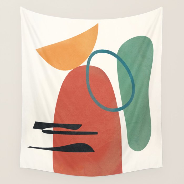 Minimal Abstract Shapes No.41 Wall Tapestry Gallery Image 1