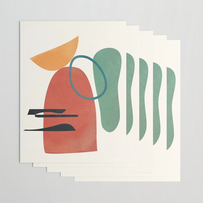 Minimal Abstract Shapes No.41 Wrapping Paper Gallery Image 3