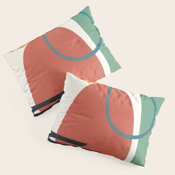 Minimal Abstract Shapes No.41 Pillow Sham Gallery Image 1