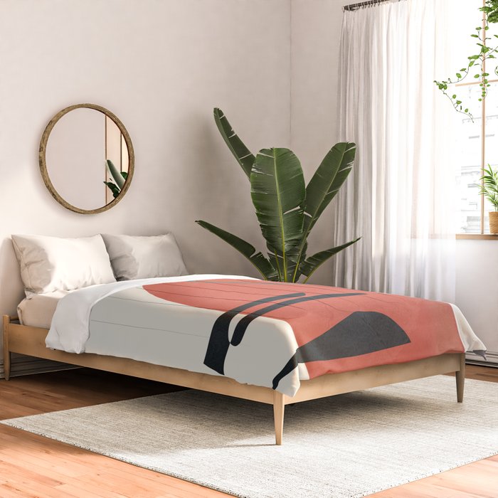 Minimal Abstract Shapes No.41 Comforter Gallery Image 2