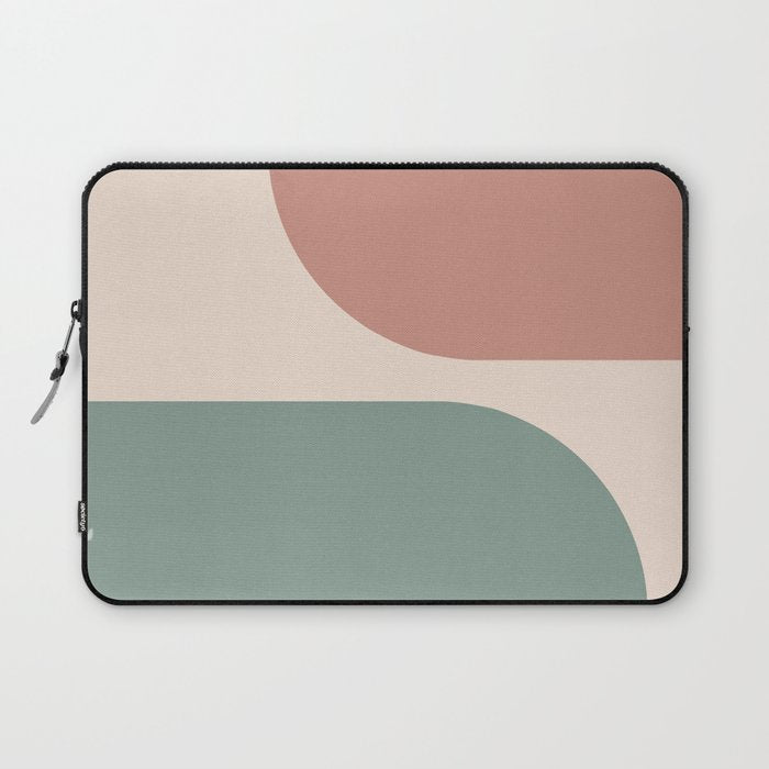 Modern Minimal Arch Abstract LXXVI Laptop Sleeve Gallery Image 1