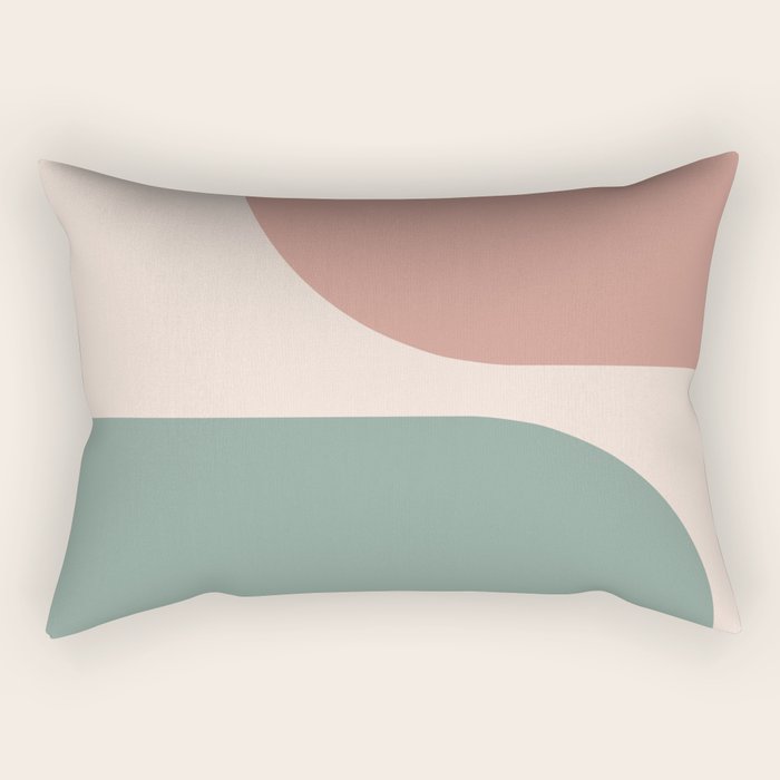 Modern Minimal Arch Abstract LXXVI Rectangular Pillow Gallery Image 2