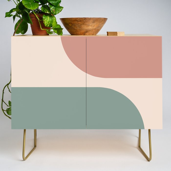 Modern Minimal Arch Abstract LXXVI Credenza Gallery Image 1