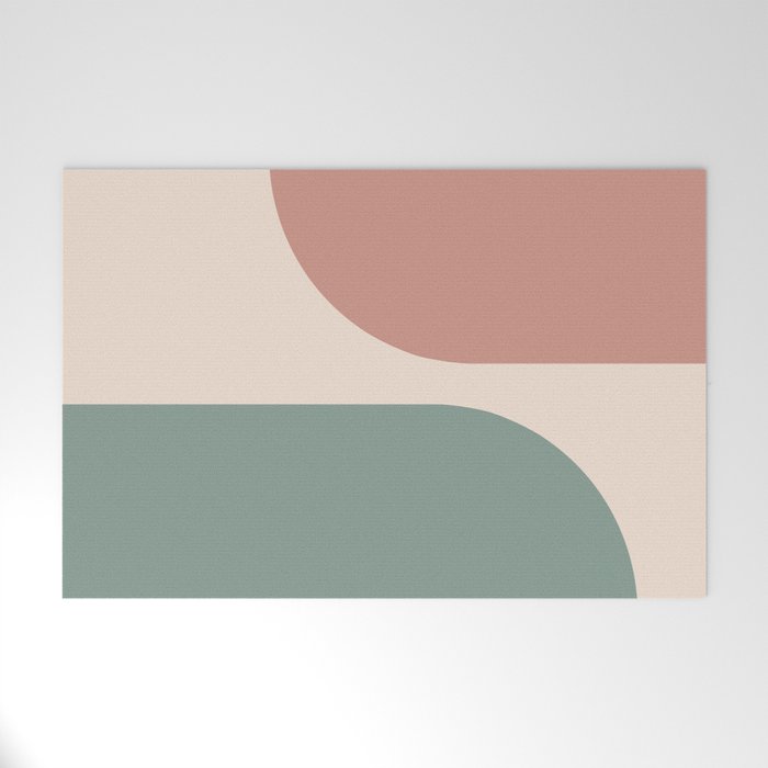 Modern Minimal Arch Abstract LXXVI Welcome Mat Gallery Image 1