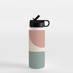 Modern Minimal Arch Abstract LXXVI Water Bottle Gallery Image 1