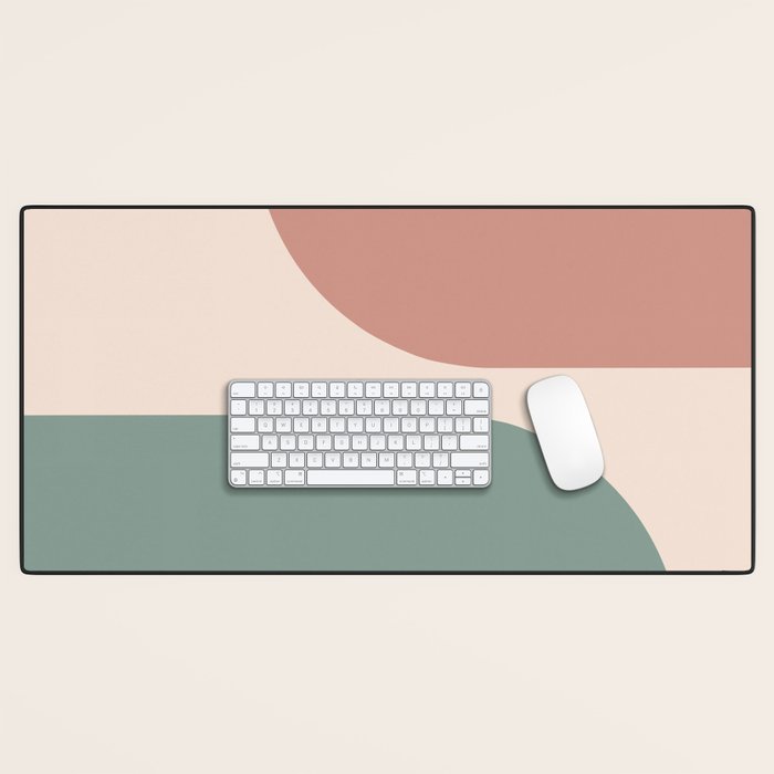 Modern Minimal Arch Abstract LXXVI Desk Mat Gallery Image 1