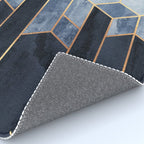 Soft Blue Hexagons Rug Gallery Image 4