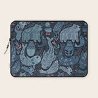 Arctic animals Polar bear, narwhal, seal, fox, puffin, whale  Laptop Sleeve Gallery Image 1