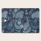 Arctic animals Polar bear, narwhal, seal, fox, puffin, whale  Cutting Board Gallery Image 1