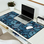 Arctic animals Polar bear, narwhal, seal, fox, puffin, whale  Desk Mat Gallery Image 2