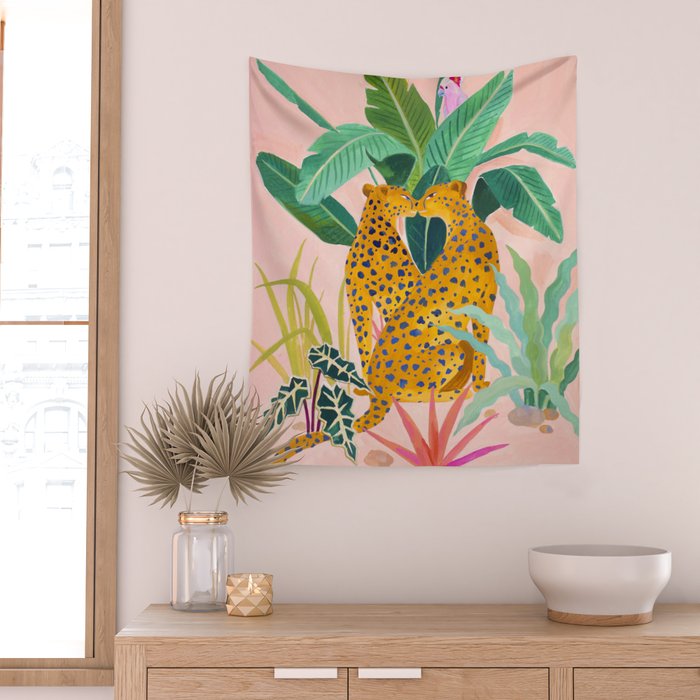 Cheetah Crush Wall Tapestry Gallery Image 2