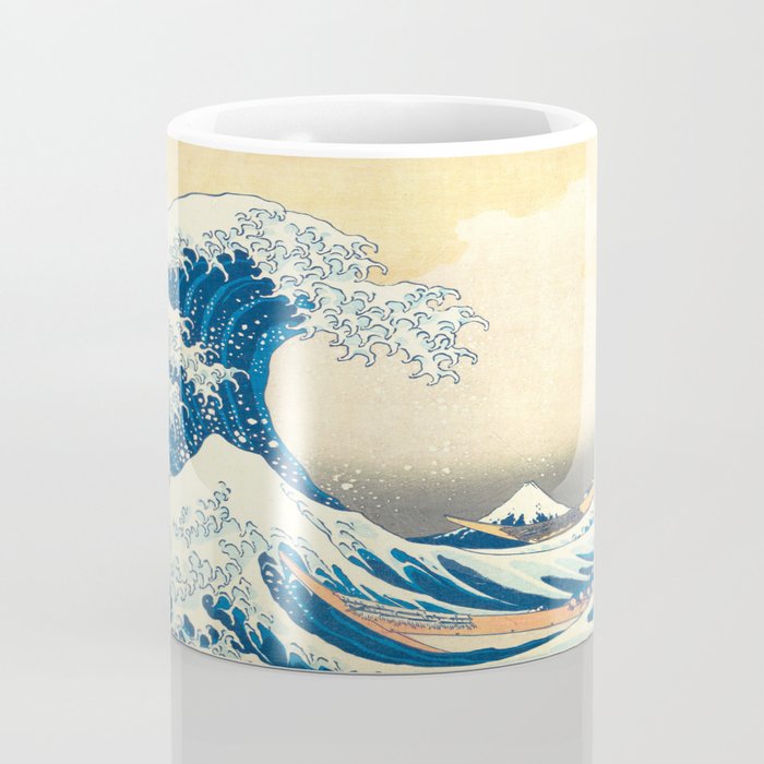 Japanese Woodblock Print The Great Wave of Kanagawa by Katsushika Hokusai Coffee Mug Gallery Image 4