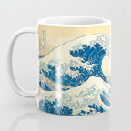 Japanese Woodblock Print The Great Wave of Kanagawa by Katsushika Hokusai Coffee Mug Gallery Image 3