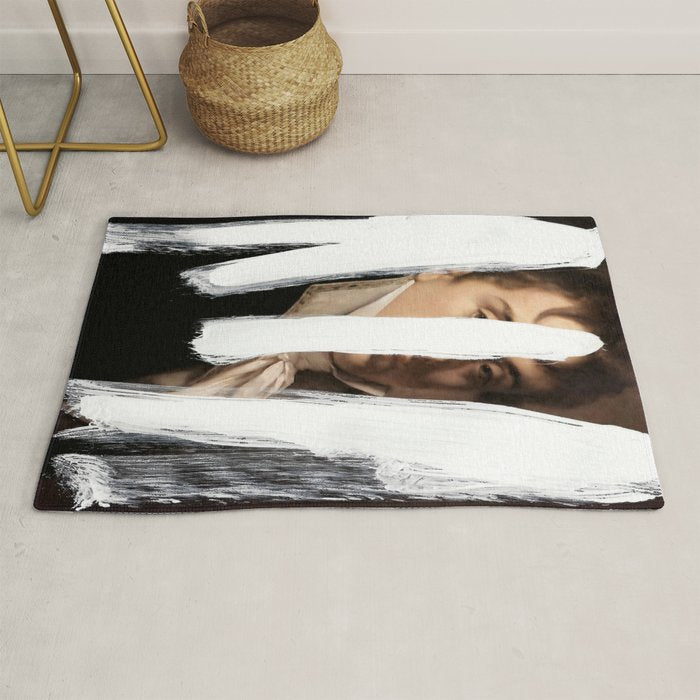 Brutalized Portrait of a Gentleman 2 Rug Gallery Image 1
