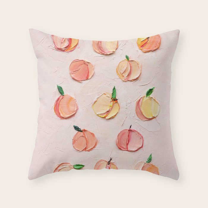Peaches and Cream Throw Pillow Gallery Image 6
