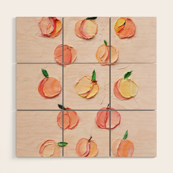 Peaches and Cream Wood Wall Art Gallery Image 1