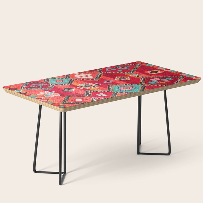 Epic Red Oriental Anthropologie Berber Atlas Moroccan Style Coffee Table Gallery Image 1