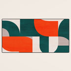 Mid century landscape Desk Mat Gallery Image 3