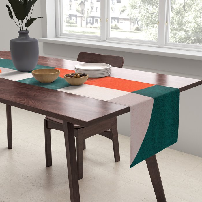 Mid century landscape Table Runner Gallery Image 2