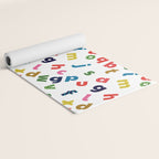colourful alphabet Yoga Mat Gallery Image 2