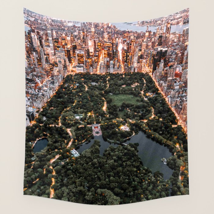 Central Park New York Wall Tapestry Gallery Image 1