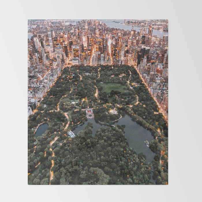 Central Park New York Throw Blanket Gallery Image 2