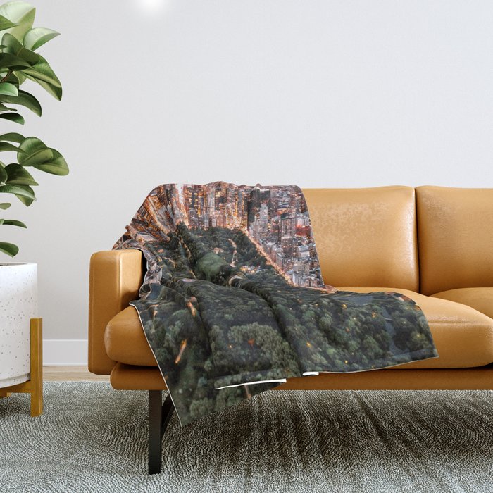 Central Park New York Throw Blanket Gallery Image 1