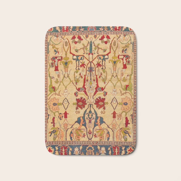 Heriz Antique Persian Rug Print Bath Mat Gallery Image 1