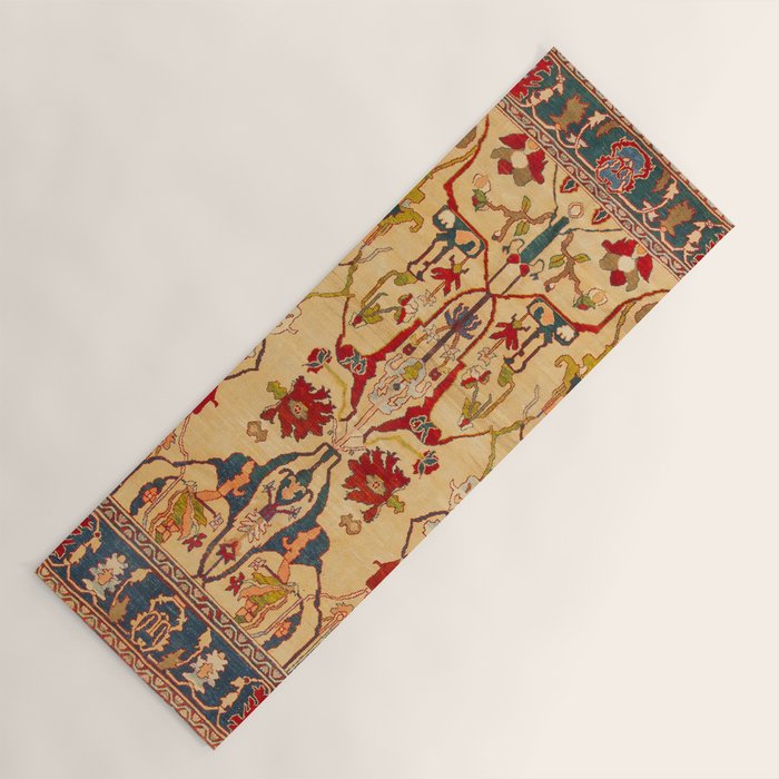 Heriz Antique Persian Rug Print Yoga Mat Gallery Image 1