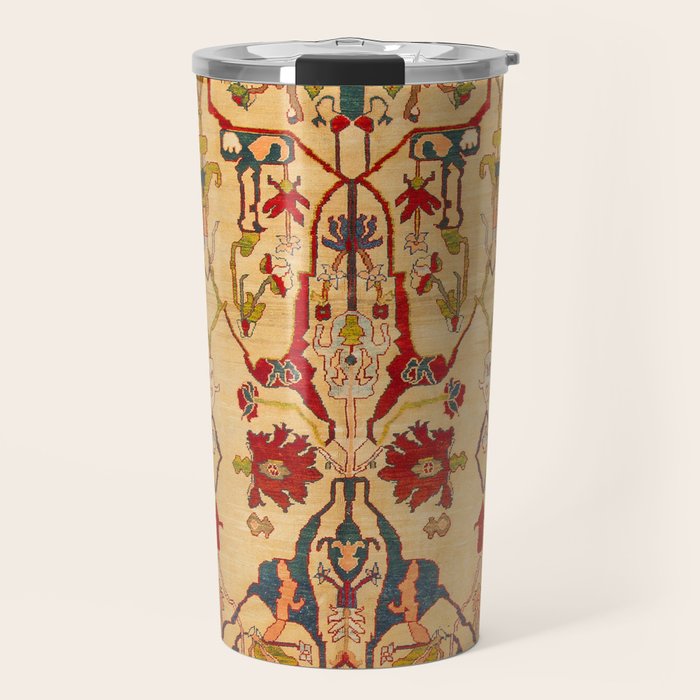 Heriz Antique Persian Rug Print Travel Mug Gallery Image 1