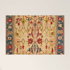 Heriz Antique Persian Rug Print Welcome Mat Gallery Image 1