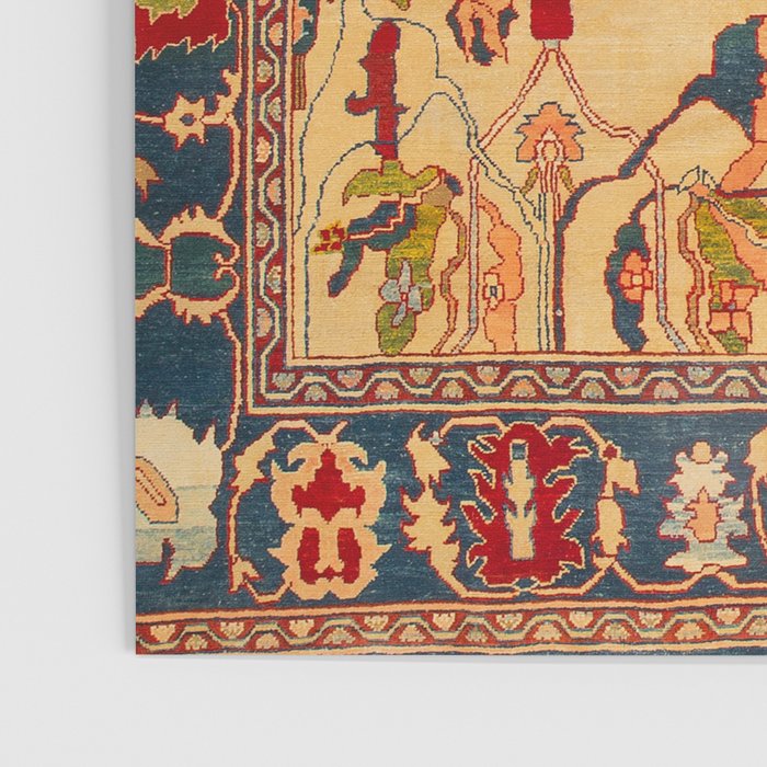 Heriz Antique Persian Rug Print Poster Gallery Image 3