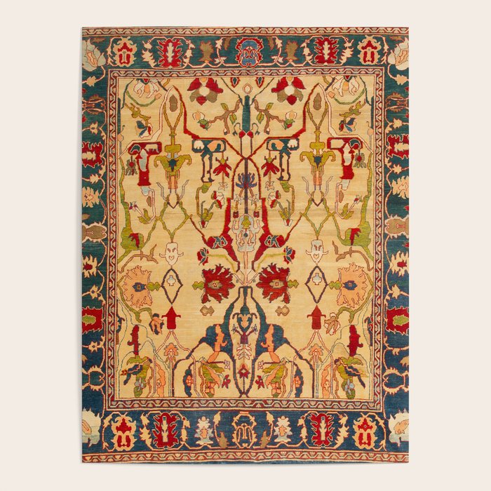 Heriz Antique Persian Rug Print Poster Gallery Image 4