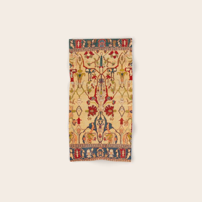 Heriz Antique Persian Rug Print Bath Towel Gallery Image 1
