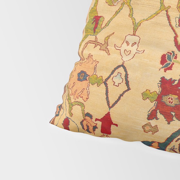 Heriz Antique Persian Rug Print Pillow Sham Gallery Image 4