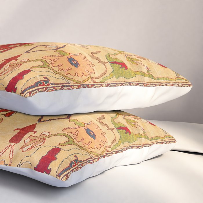 Heriz Antique Persian Rug Print Pillow Sham Gallery Image 3