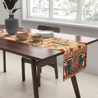 Heriz Antique Persian Rug Print Table Runner Gallery Image 2
