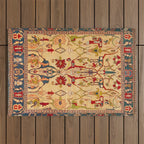 Heriz Antique Persian Rug Print Outdoor Rug Gallery Image 1
