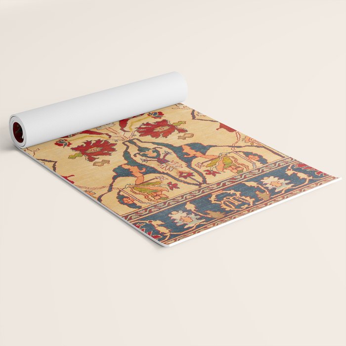 Heriz Antique Persian Rug Print Yoga Mat Gallery Image 2