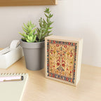 Heriz Antique Persian Rug Print Mini Art Print Gallery Image 2
