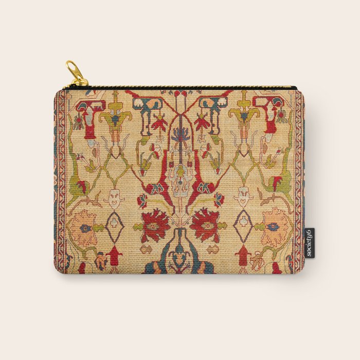 Heriz Antique Persian Rug Print Carry All Pouch Gallery Image 1