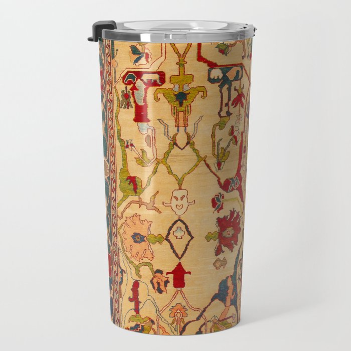 Heriz Antique Persian Rug Print Travel Mug Gallery Image 3