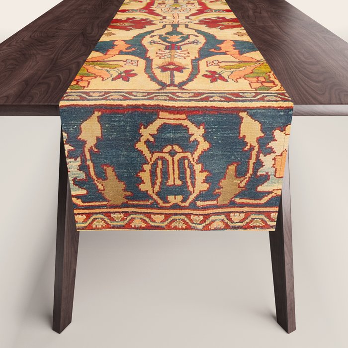 Heriz Antique Persian Rug Print Table Runner Gallery Image 1