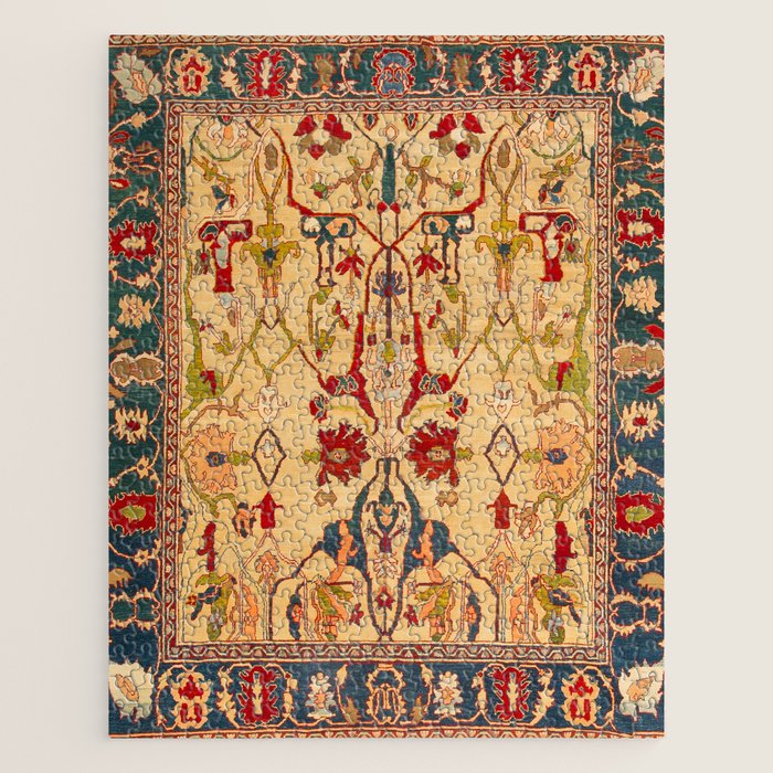 Heriz Antique Persian Rug Print Jigsaw Puzzle Gallery Image 1