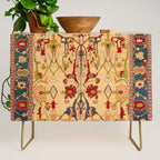 Heriz Antique Persian Rug Print Credenza Gallery Image 1