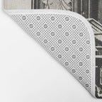 Paris, 1926, Dog out of Window Paris France black and white photograph Bath Mat Gallery Image 2