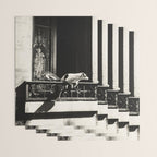 Paris, 1926, Dog out of Window Paris France black and white photograph Wrapping Paper Gallery Image 3