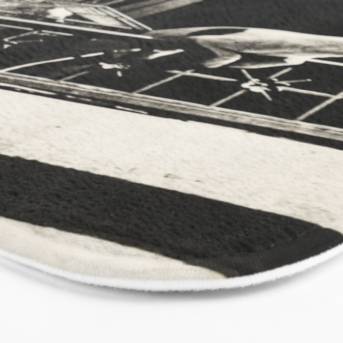 Paris, 1926, Dog out of Window Paris France black and white photograph Bath Mat Gallery Image 3