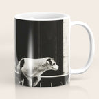 Paris, 1926, Dog out of Window Paris France black and white photograph Coffee Mug Gallery Image 1